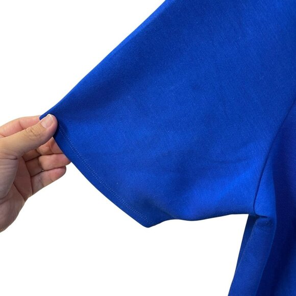 Torrid Midi Studio Cupro Bodycon Dress Blue Women’s Size 1X 14/16 NWT NEW - Picture 5 of 9